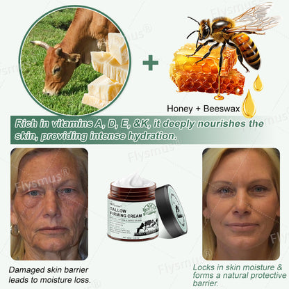 ☘️🍇Flysmus® Tallow Firming Cream,Address Crepe & Sagging(🔥74% Off for a Limited Time!)