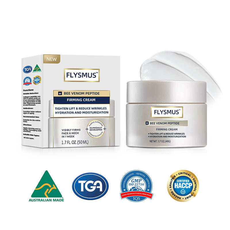 💖🥰Flysmus™ Bee Venom Peptide Firming Cream,Address Crepe & Sagging(🔥74% Off for a Limited Time!)