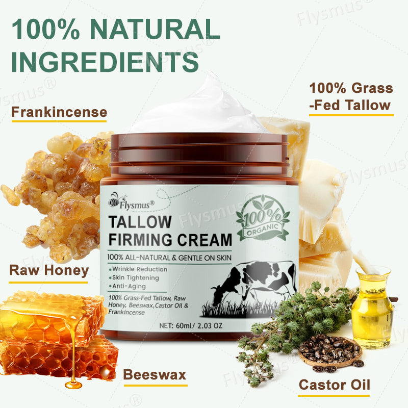 ☘️🍇Flysmus® Tallow Firming Cream,Address Crepe & Sagging(🔥74% Off for a Limited Time!)